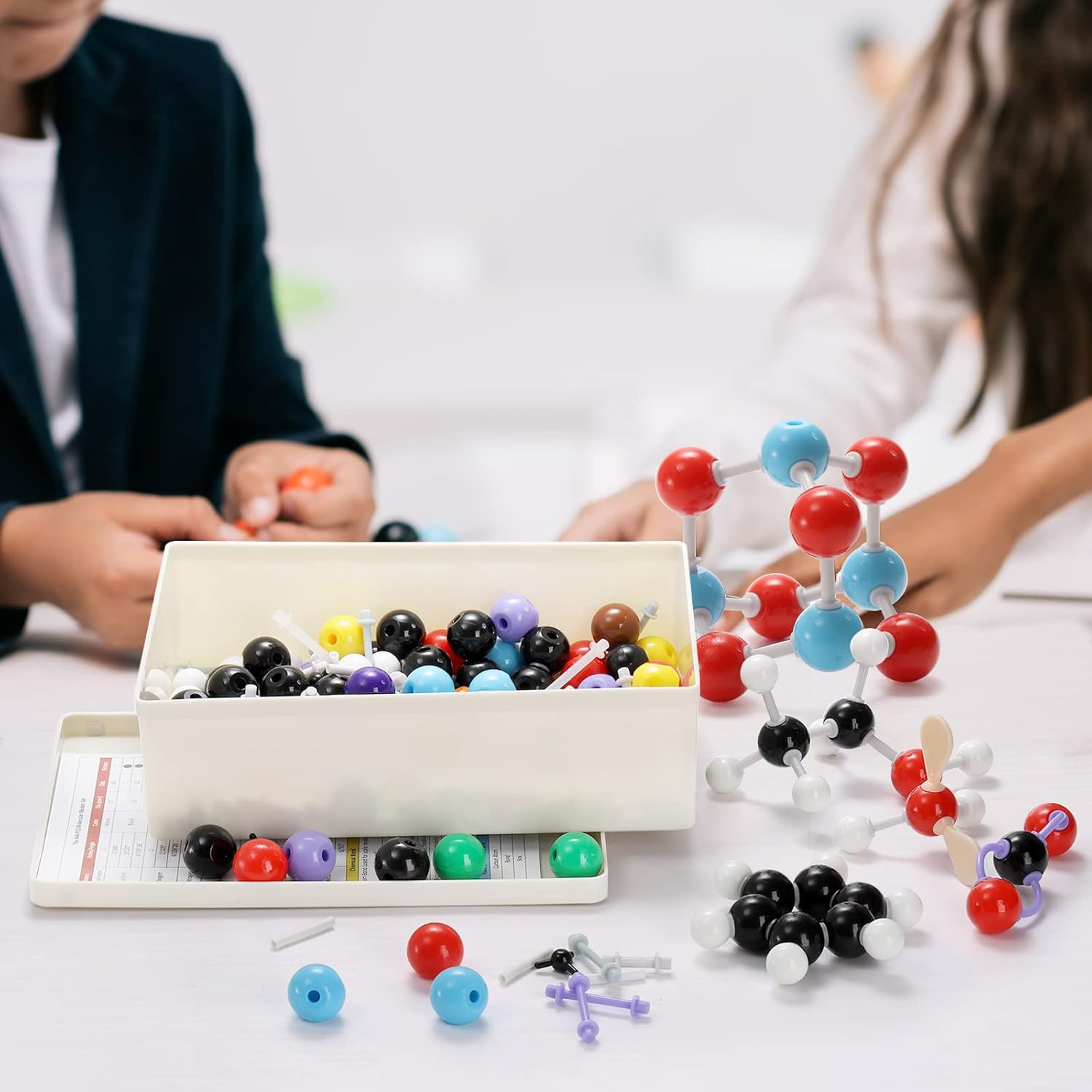 444 Pcs Chemistry Molecular Model Kit 3D Atoms & Bonds Science Learning Set