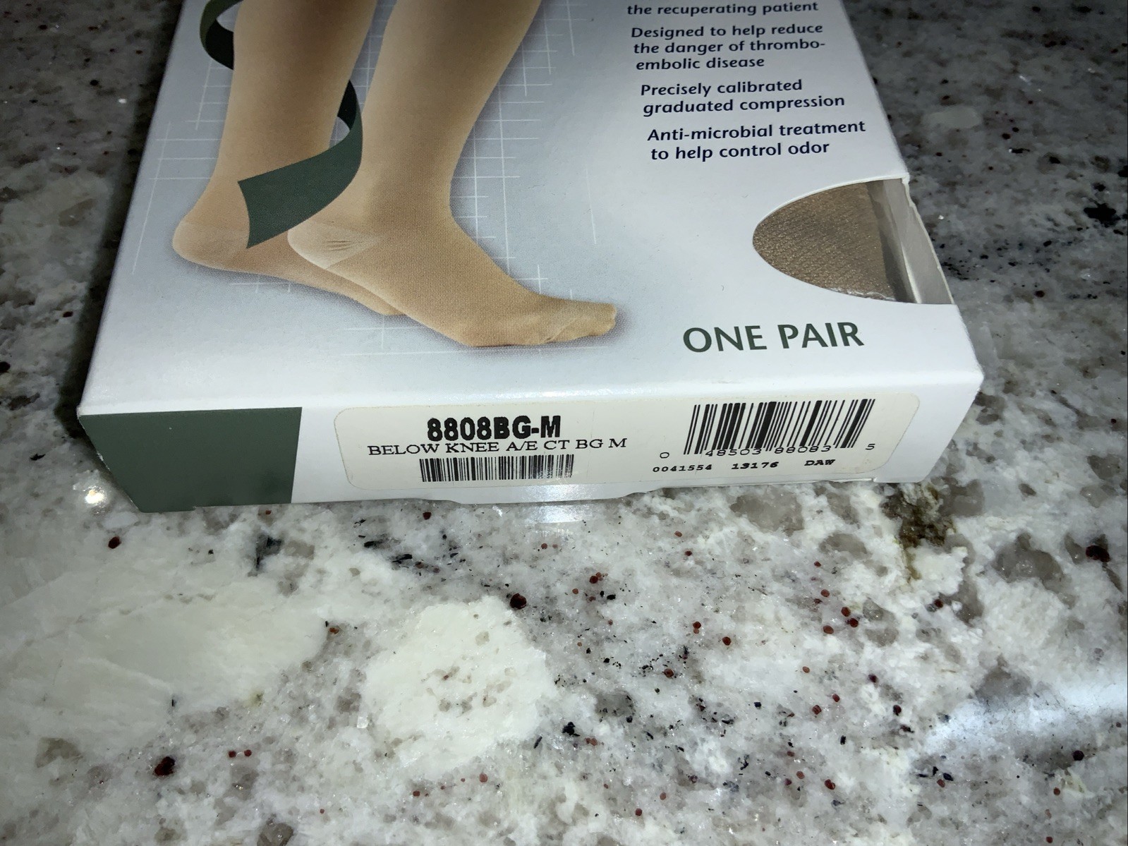 Truform Below Knee Thrombo Embolic Deterrent 18 mmHG Compression BEIGE Stocking