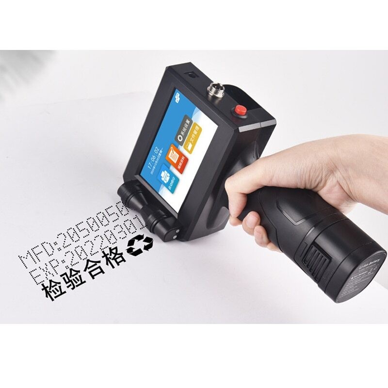 Language Inkjet Printer Production Plastic Carton Hand Jet Handheld Thermal