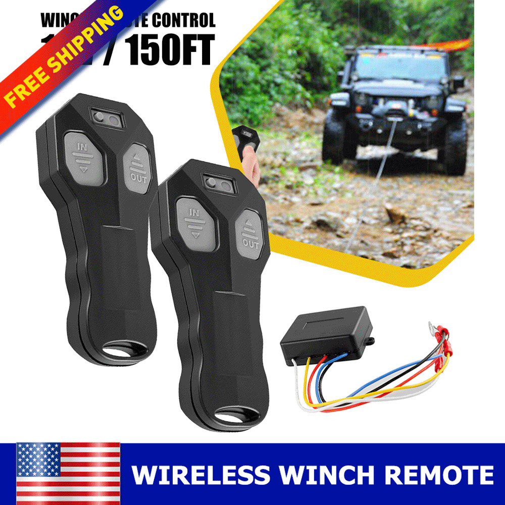 for Jeep ATV SUV Truck Wireless Winch Remote Control Kit DC12V Switch Handset US