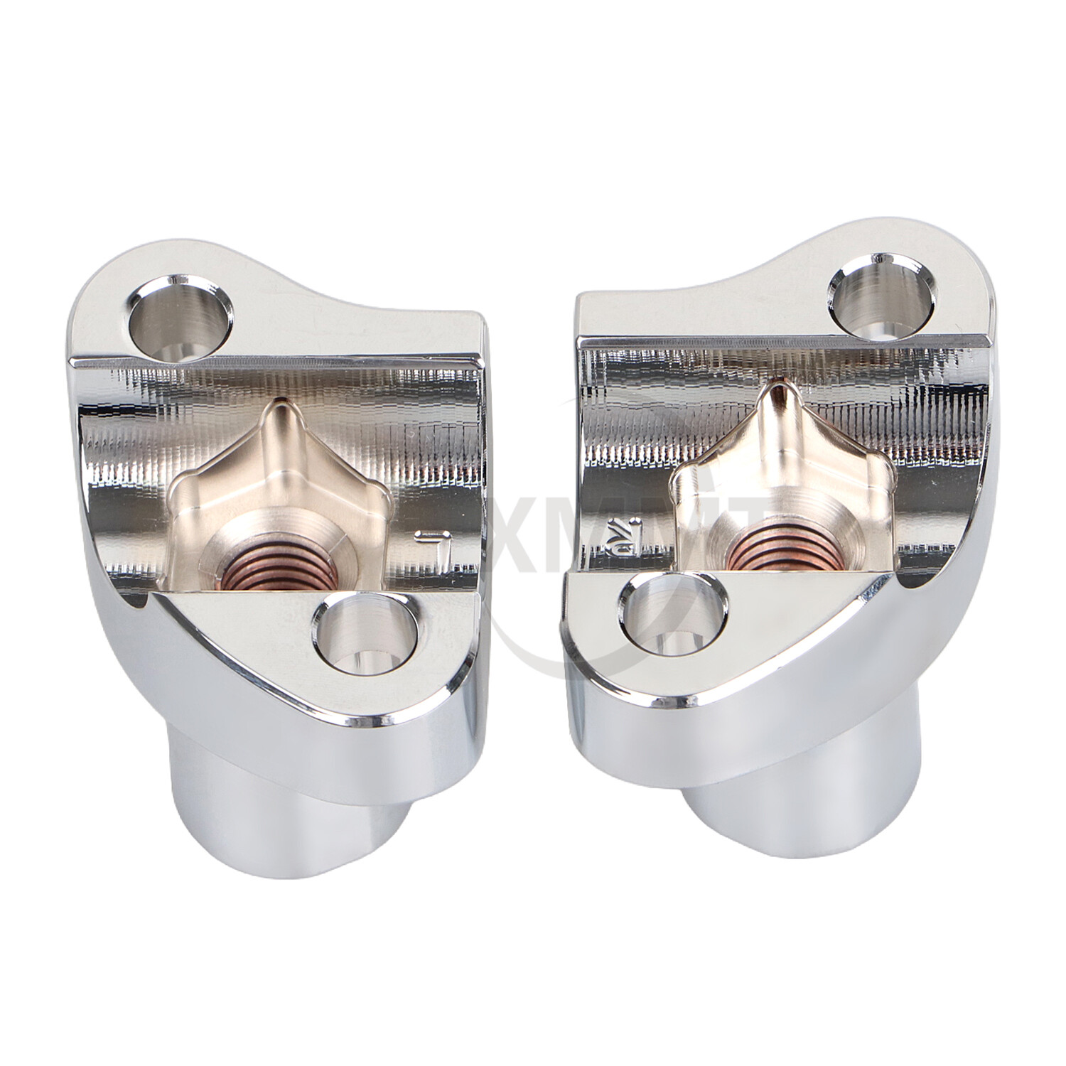 2" Tall Handlebar Risers Bottom For Harley Dyna Fat Boy Softail Road King Glide