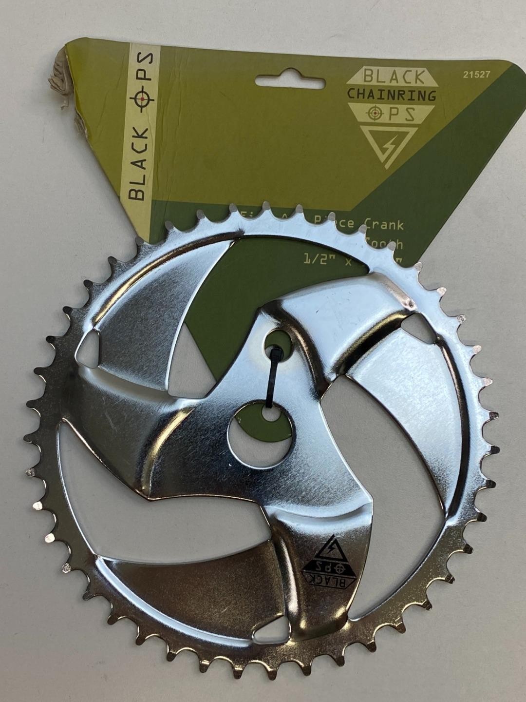 new BLACK OPS bicycle 1 Piece BMX CHAINRING 43t 3/32" chain