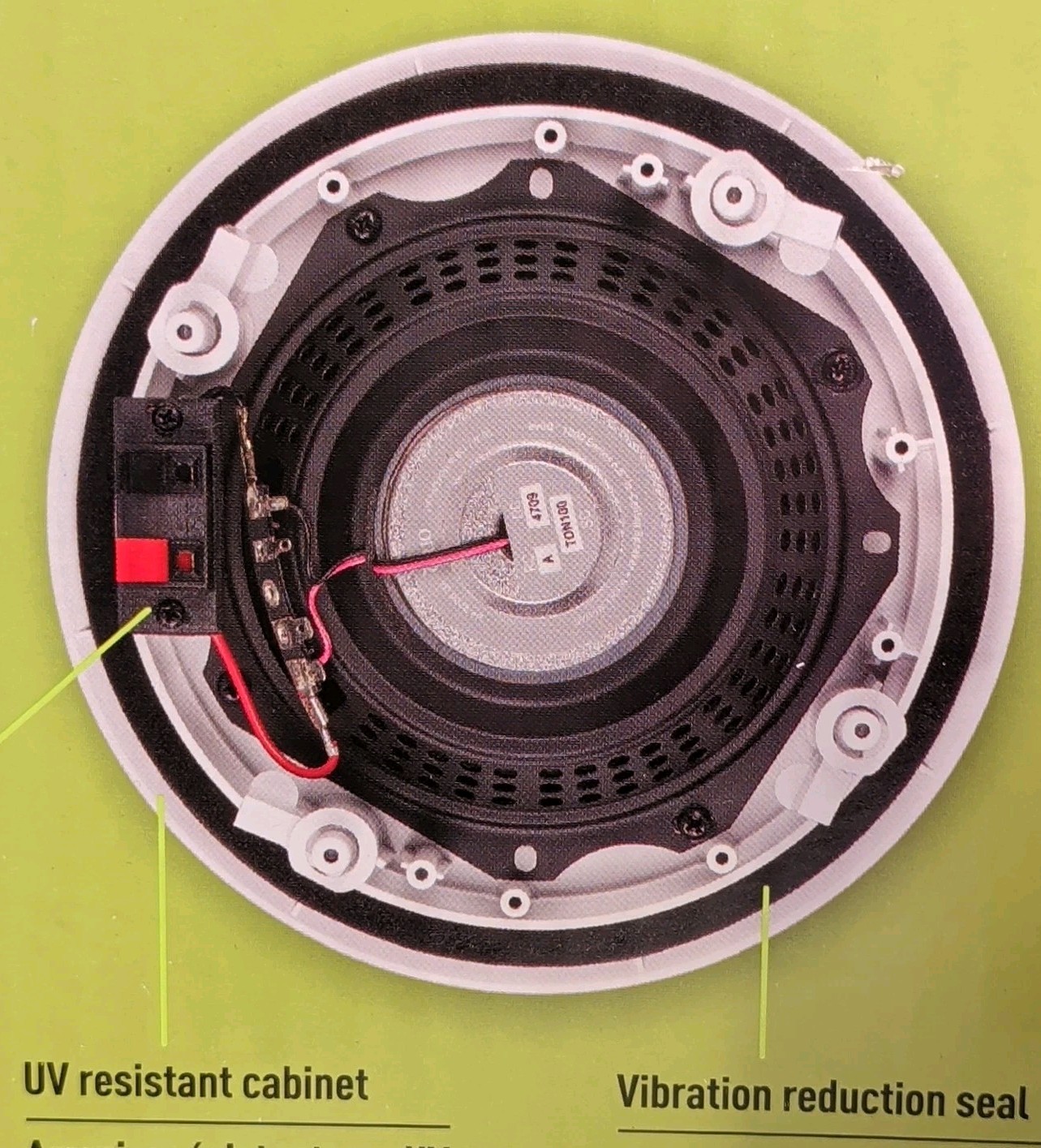 Legrand 36476402 In-wall Speakers 6.5 Inch Two-way 100 W Base+Mylar Tweeter NEW