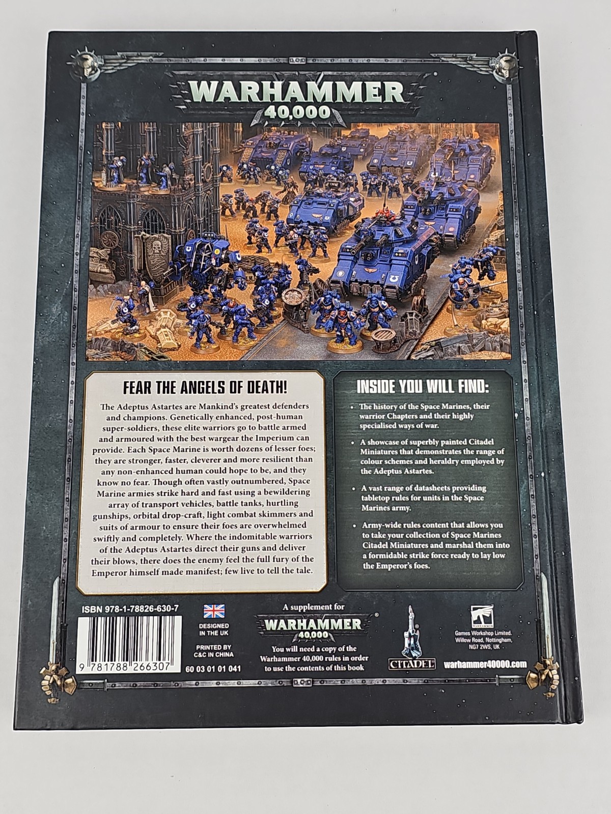 Games Workshop Warhammer 40K Codex: Space Marines Rule Book (Hardback)