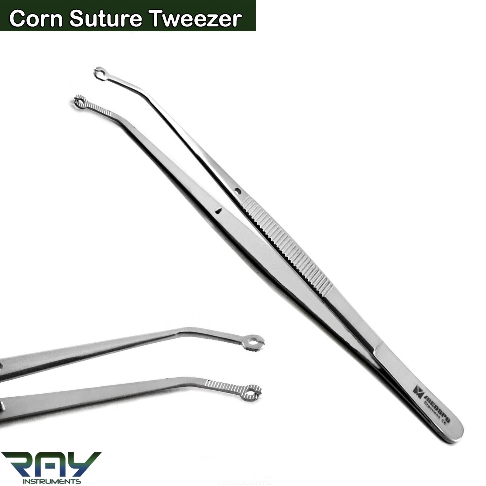 Dental Corn Suture Pliers Tissue Procedure Tweezers Surgical Eyelet Forceps