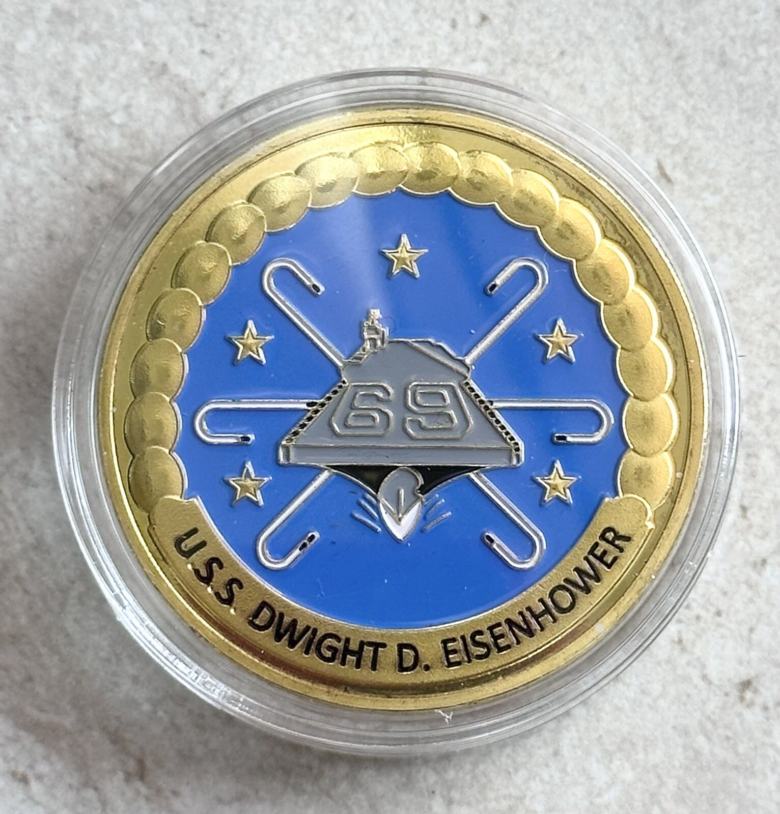 US NAVY - USS DWIGHT D. EISENHOWER - CVN-69 Challenge Coin