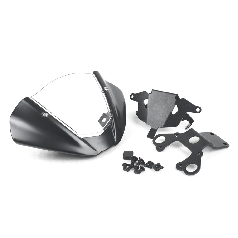Clear Silver Windshield Windscreen W/ Bracket For Ducati Monster 950 937 21-22