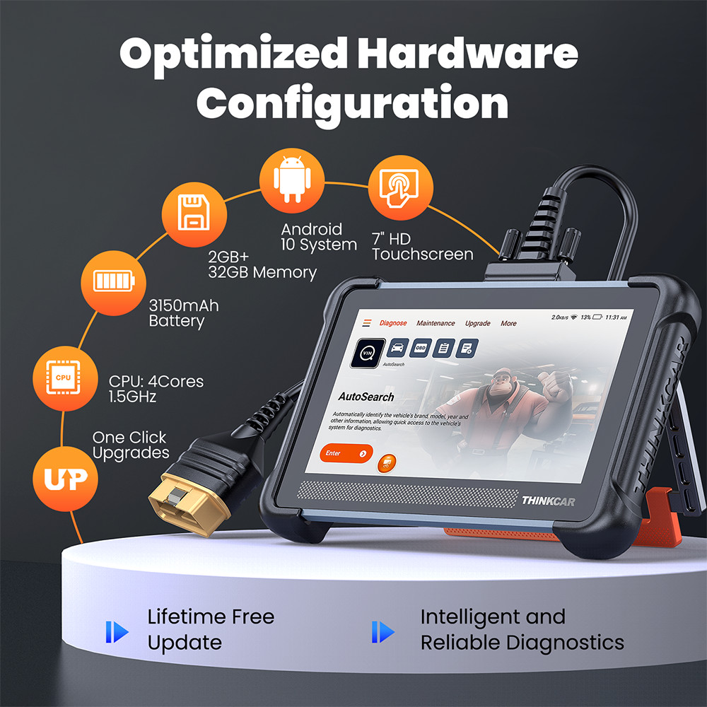 THINKSCAN 672 689 Bidirectional OBD2 Scanner All System Diagnostic Coding Tool