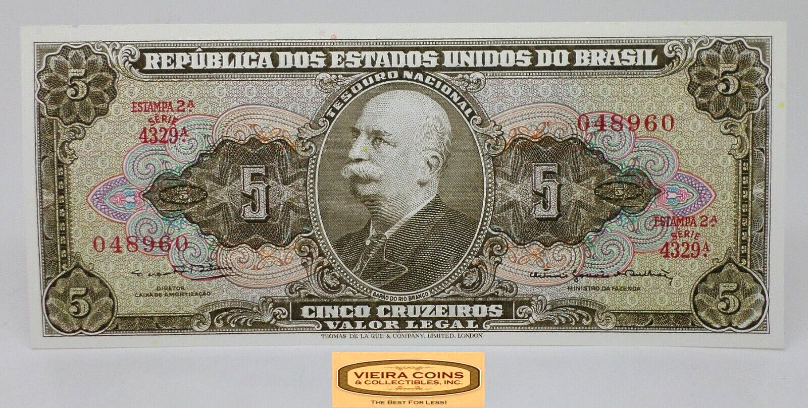 (ND) Brazil Cinco Cruzeiros -  #P28962NQ