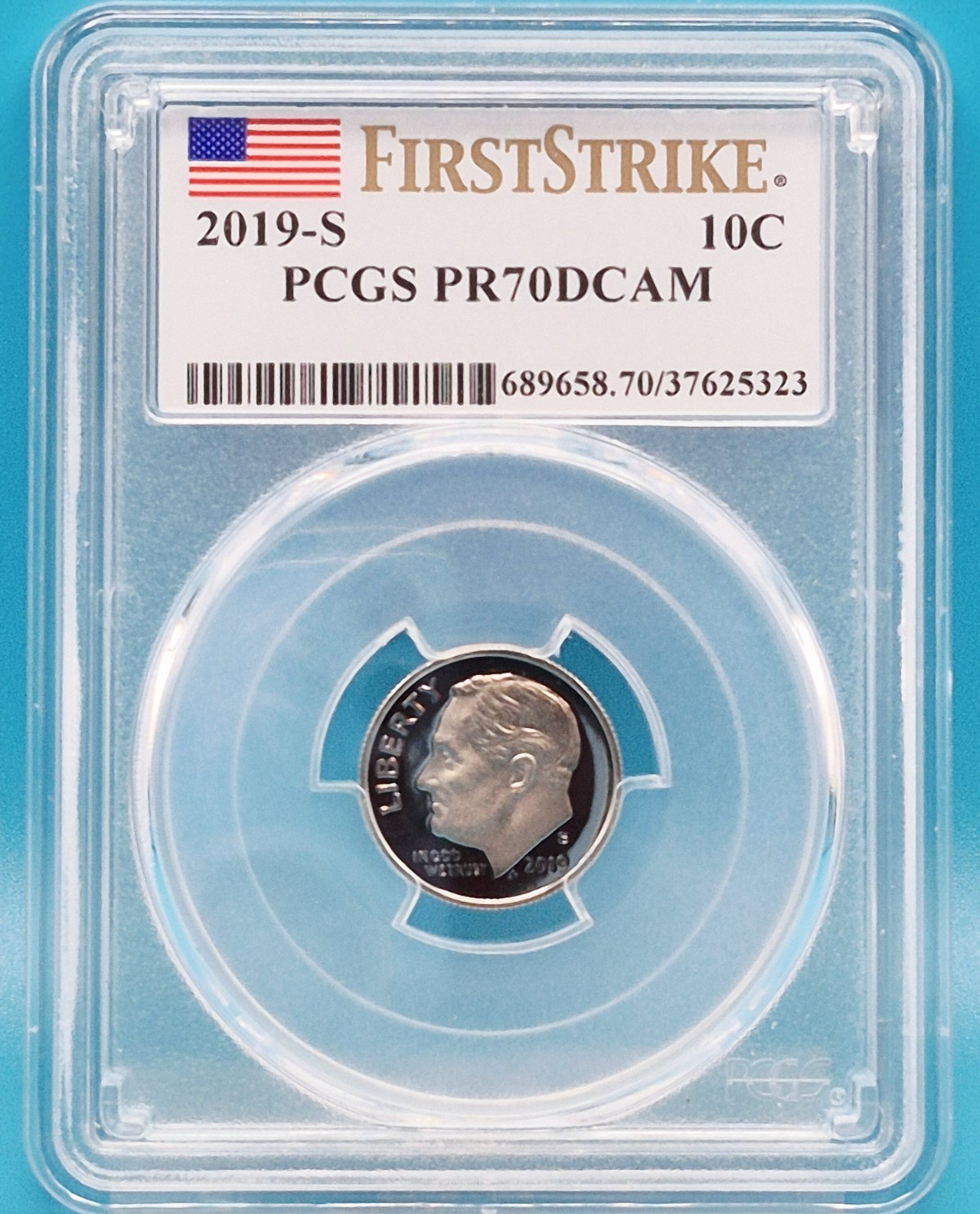 2019-S Roosevelt Dime 10C PCGS PR 70 DCAM - First Strike