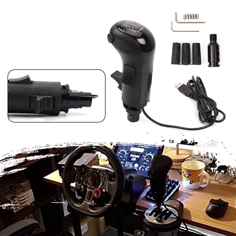 USB Truck Simulator Shifter Gearshift Knob for Logitech G29 G27 G25/Thrustmaster