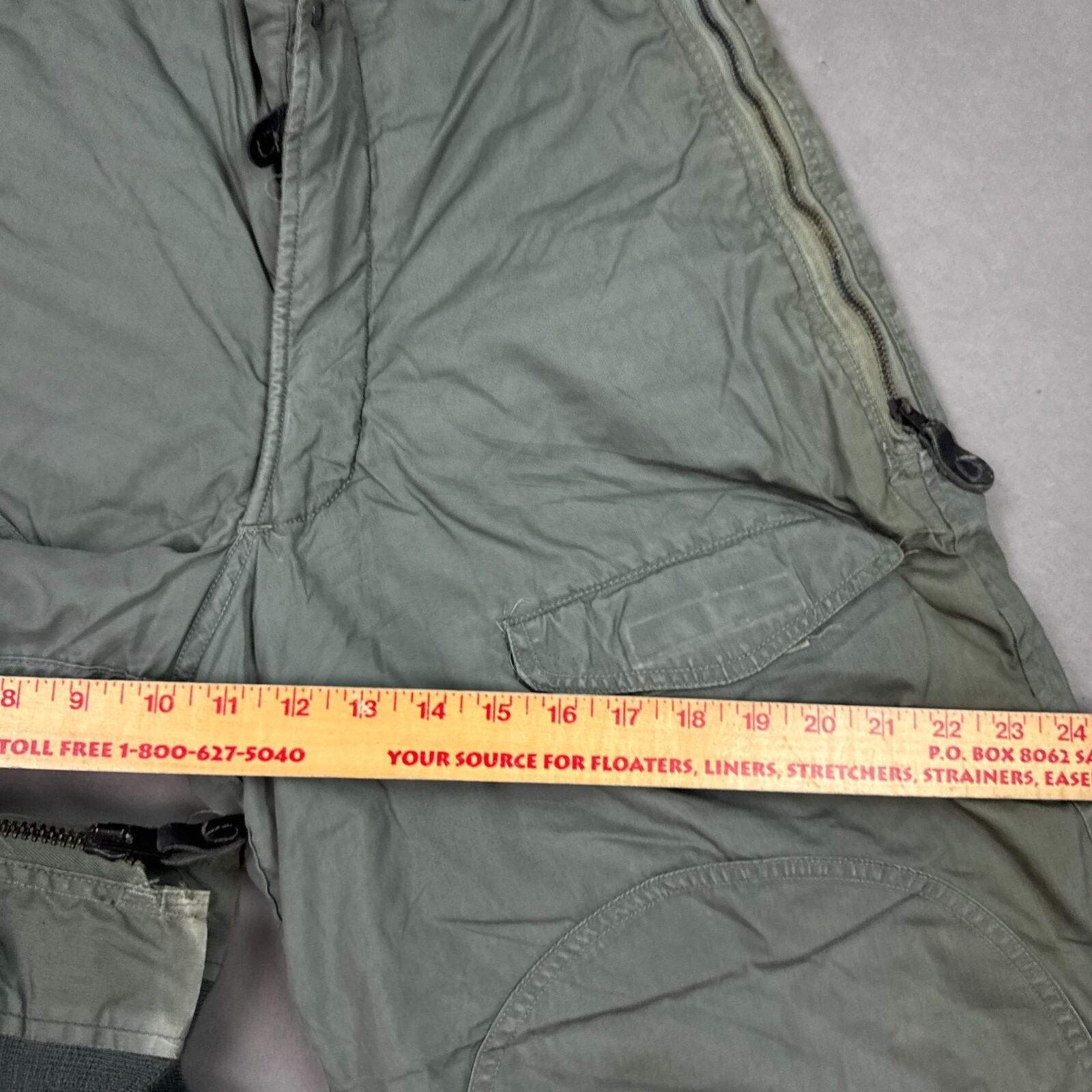 US Military Pants Mens 28 Green Extreme Cold Weather Trouser USAF Flyer Pilot