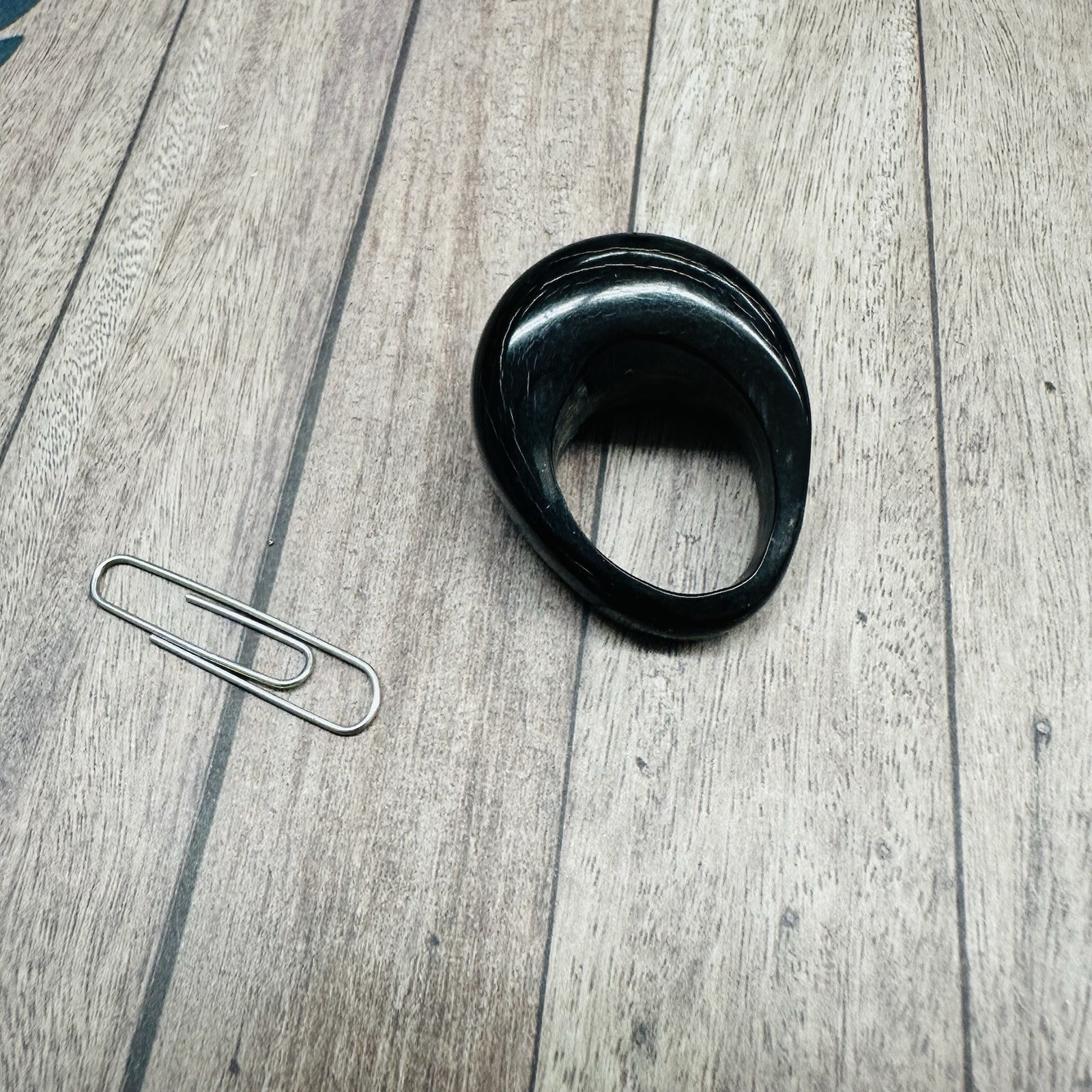 Artisan Made Carved Horn Ring B5