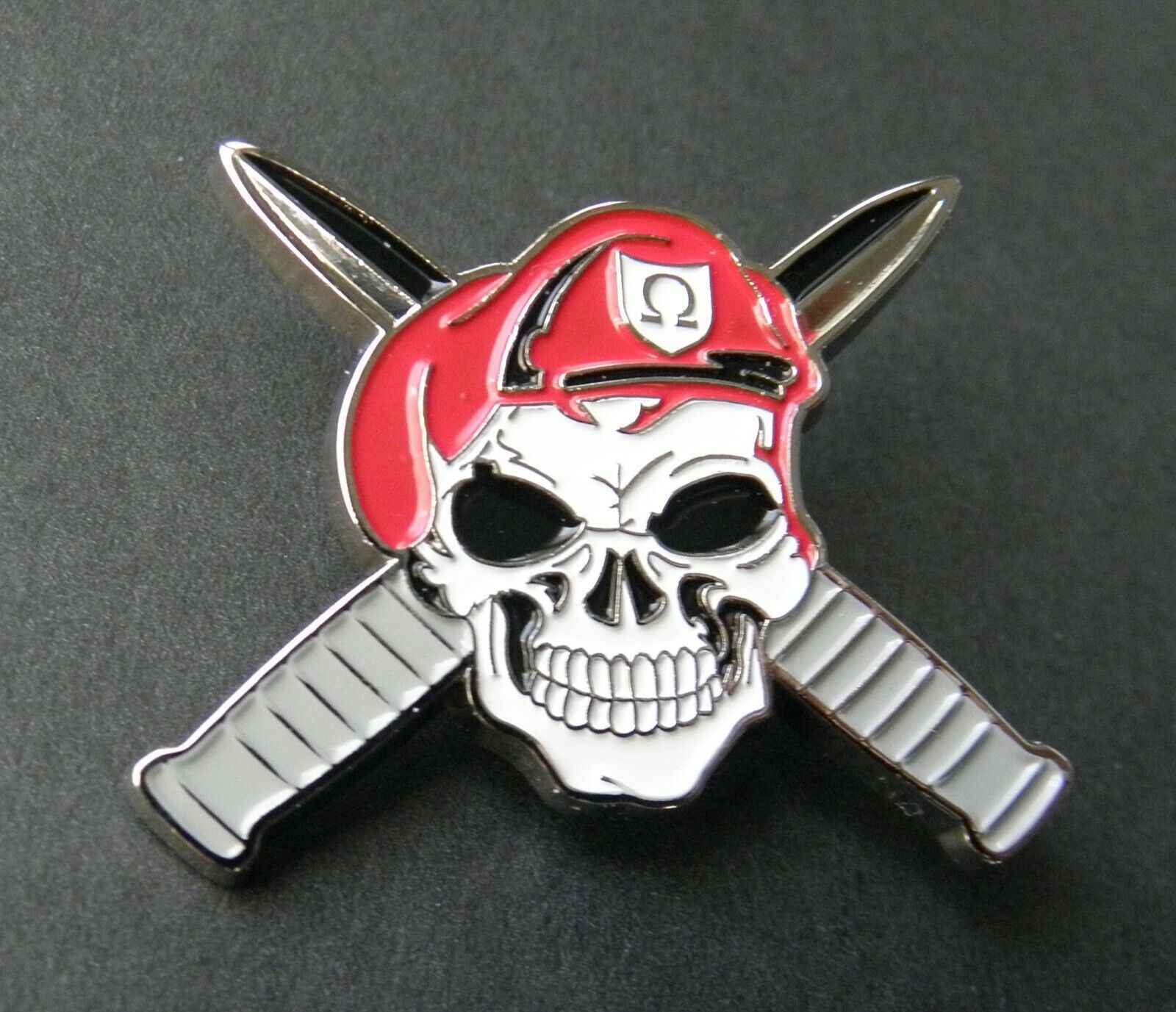 Skull Cross Bones Daggers Special Forces Military Lapel Pin 1.25 inches