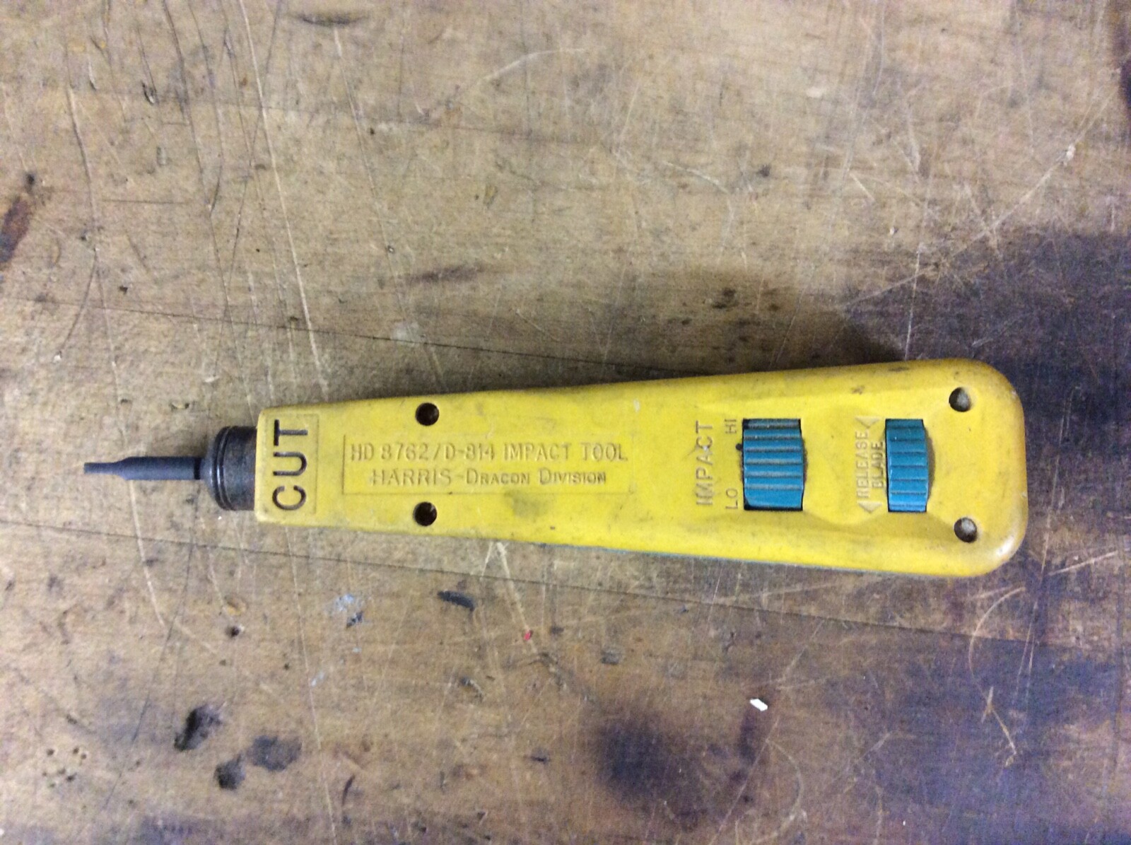 Harris Dracon Division HD 8762/D-814 Punch Down Wire Impact Tool, Used