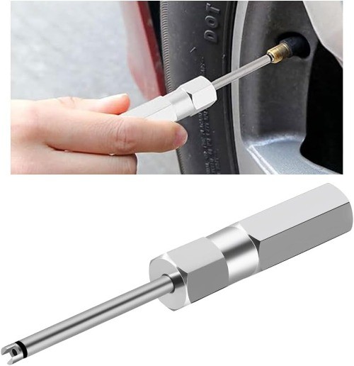 Valve Core Removal Tool, No Scratch Valve Stem Removal Tool Tire Val Size: 1PC