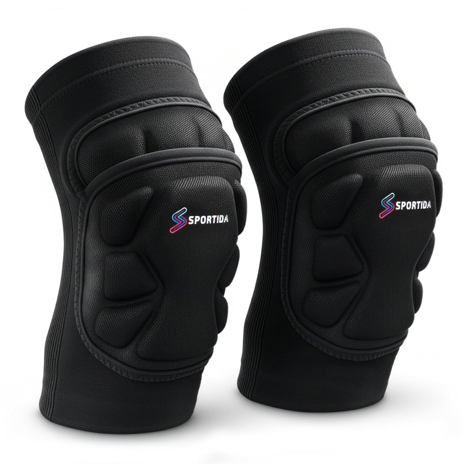 Sports Knee Pads – Ergonomic Segmented Padding for Training and Game Use, Multi-