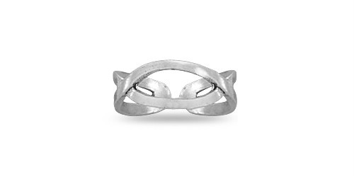 Sterling Silver Criss Cross Design Toe Ring