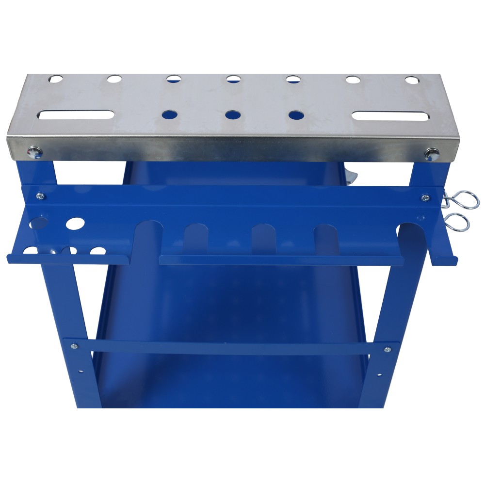 Welding Table Steel Welding Workbench Table on Wheels Portable Work Bench 1200lb