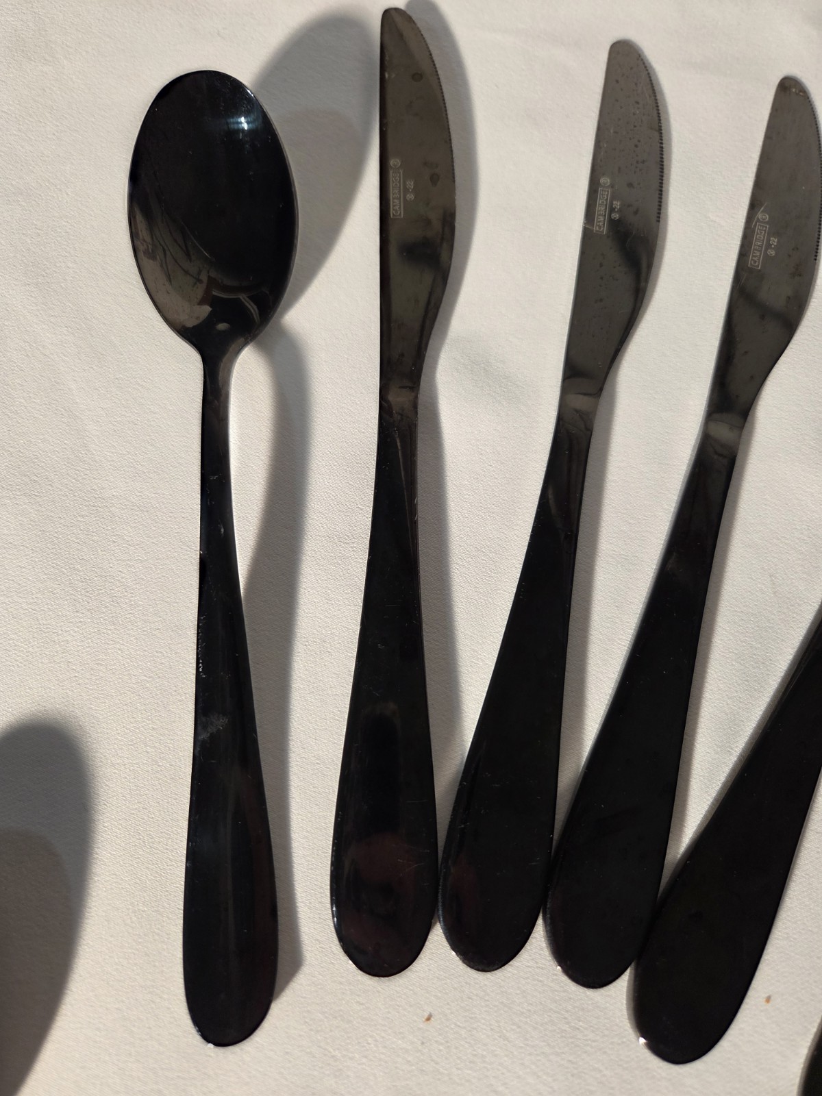 CAMBRIDGE BLACK STAINLESS FLATWARE MISCELLEANOUS SET