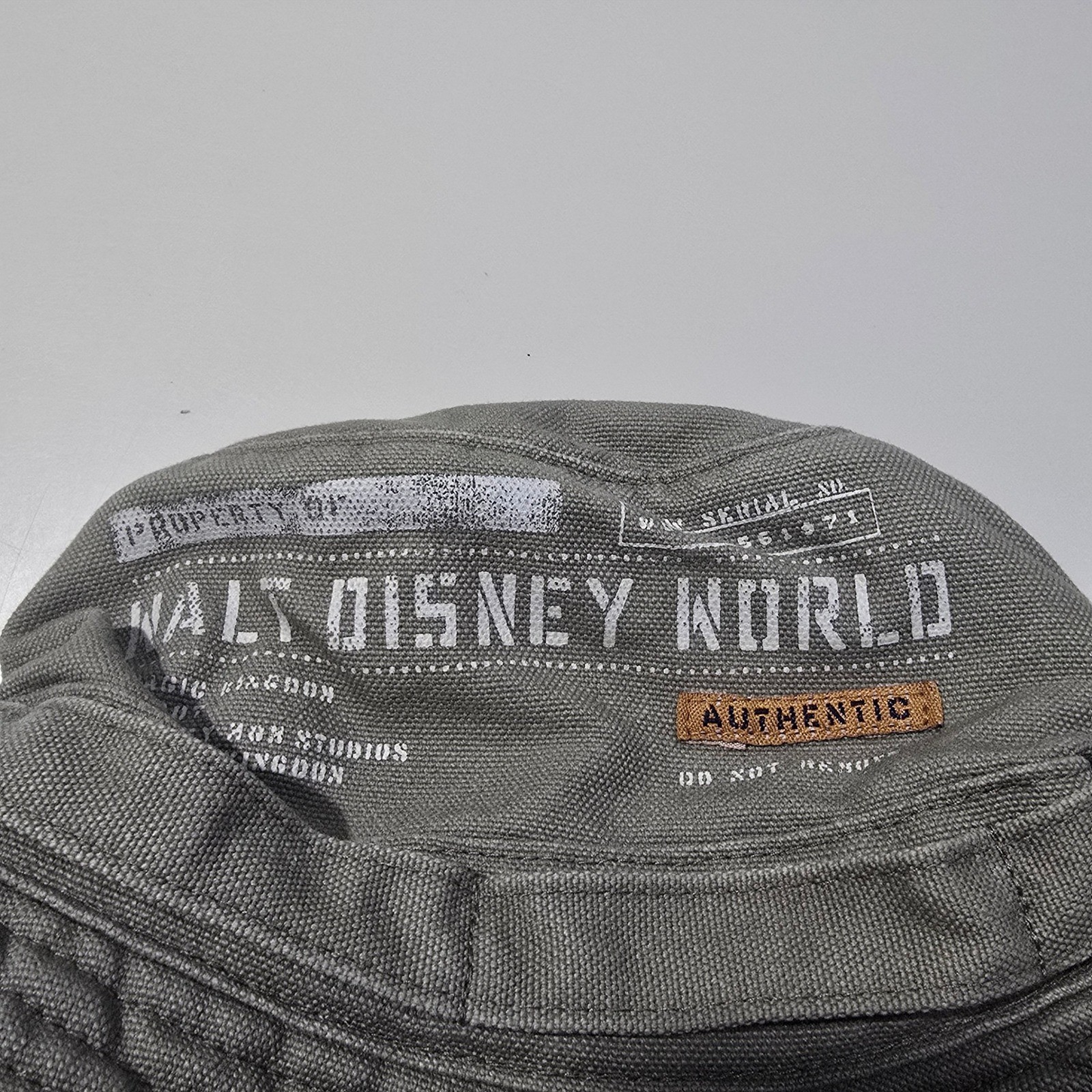 Walt Disney World Authentic Bucket Hat Adult Green Cotton Adventure Travel