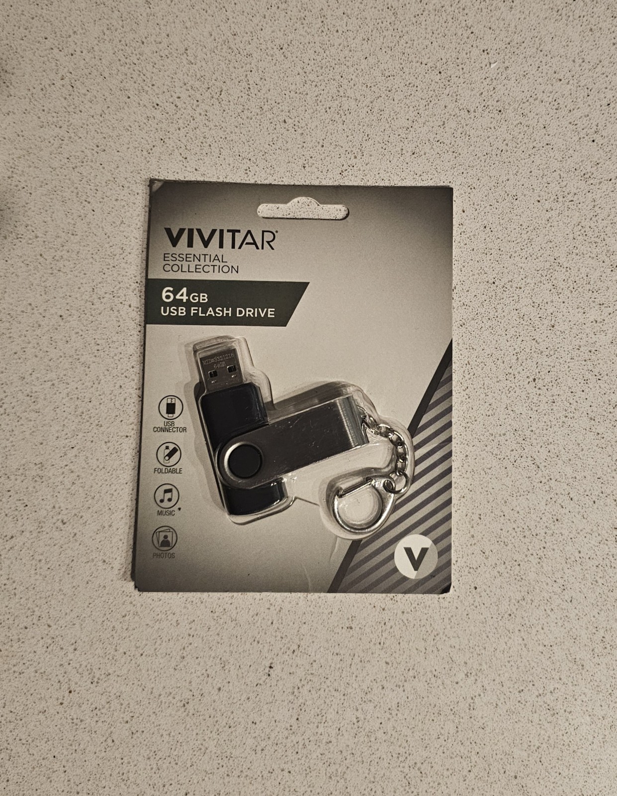 New Vivitar Essential Collection 64GB USB Flash Drive