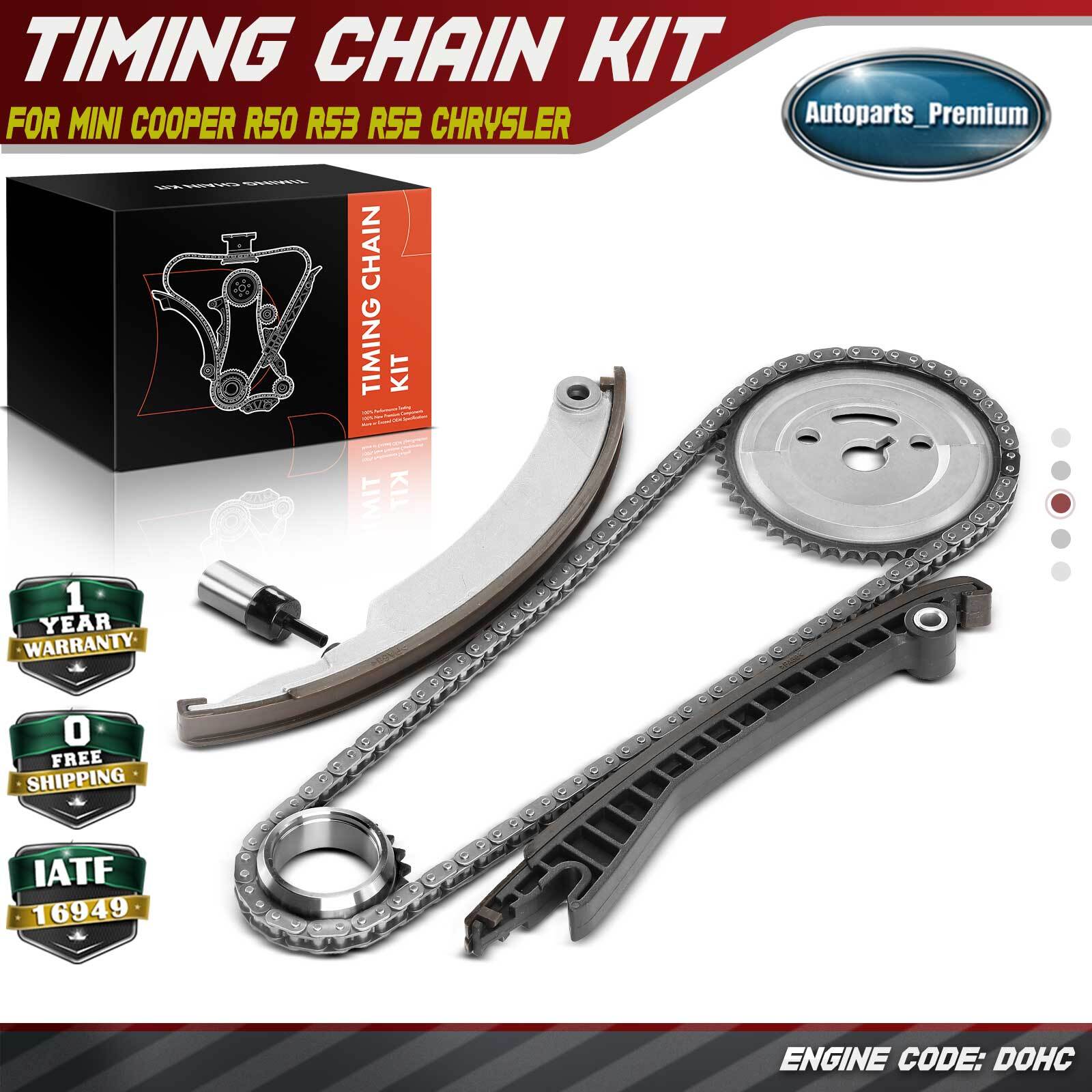 6x Engine Timing Chain Kit for Mini Cooper R52 R50 R53 2002-2008 L4 1.6L SOHC