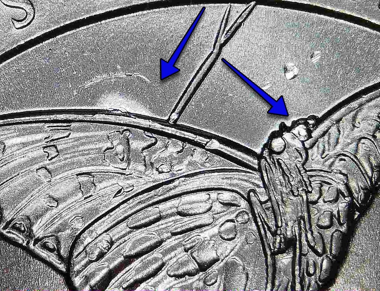 Die Break & Chips Errors - 2020 Tallgrass Prairie ATB Quarter - On Wing & Head