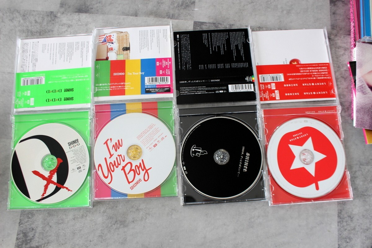 SET x17 SHINee Japan Korea CD 321 Dazzling girl Your number Kimi NO PHOTOCARD