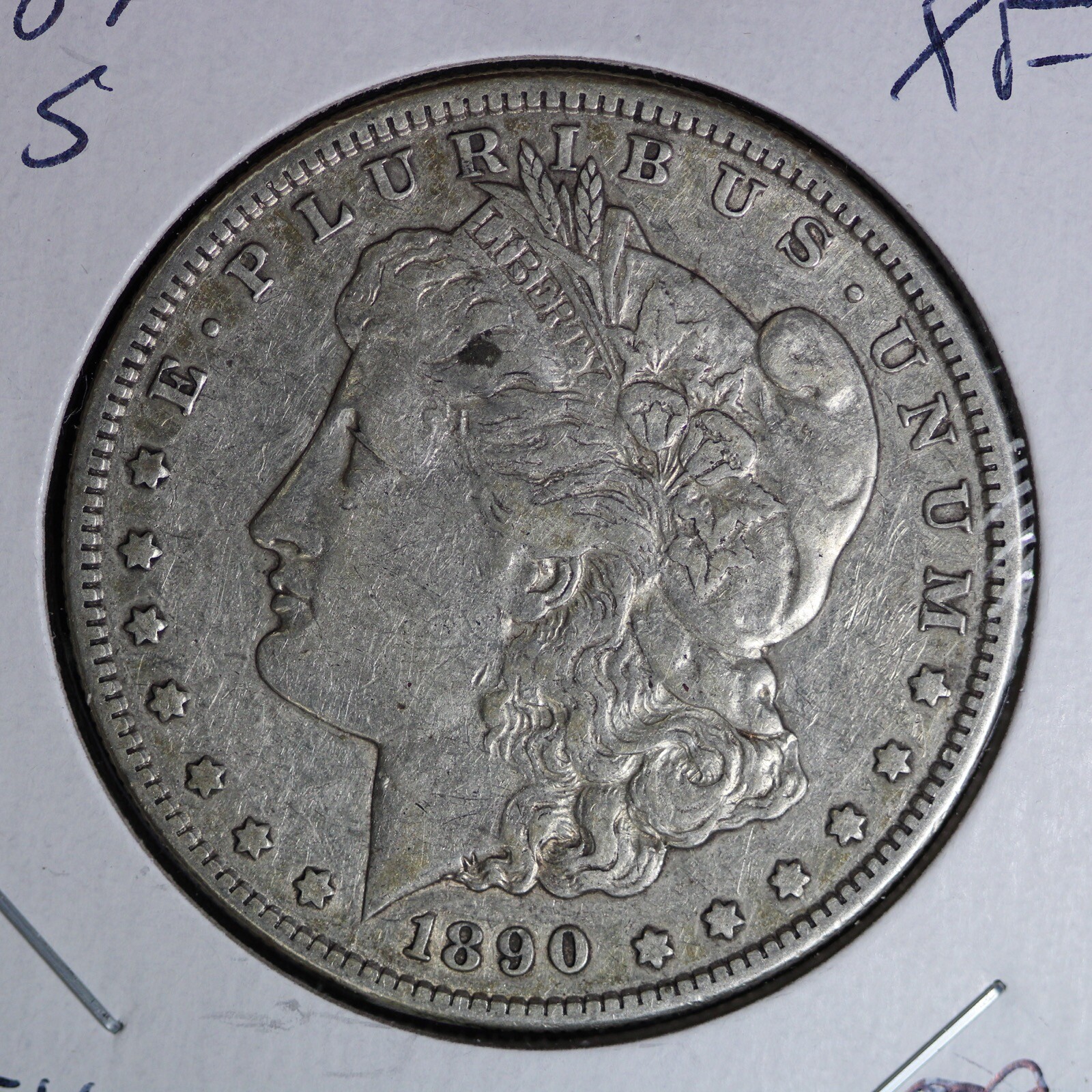 1890-S Silver Morgan Dollar XF B043