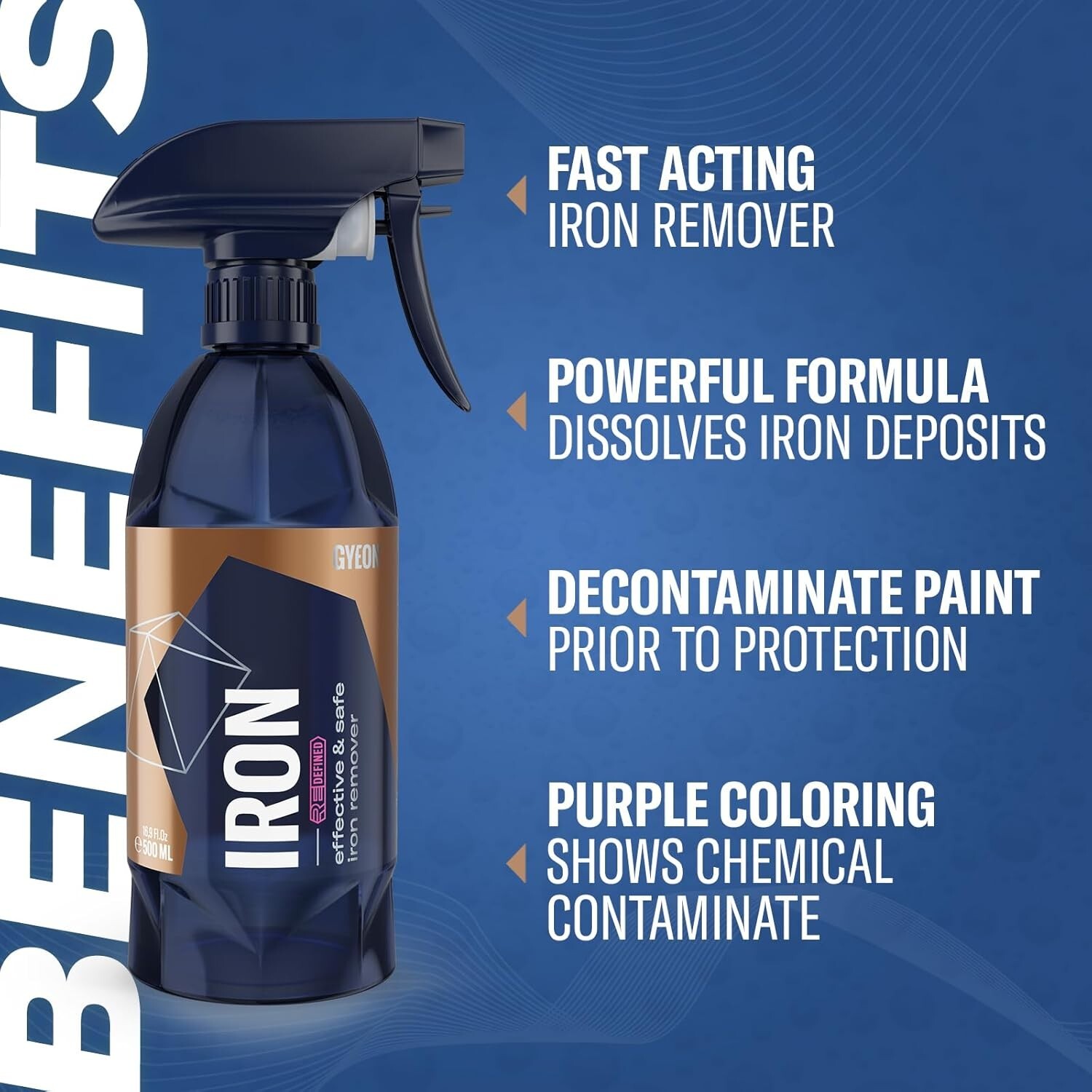 Multi-Use 500ml Iron and Rust Remover - Perfect for Car Detailing and Coating