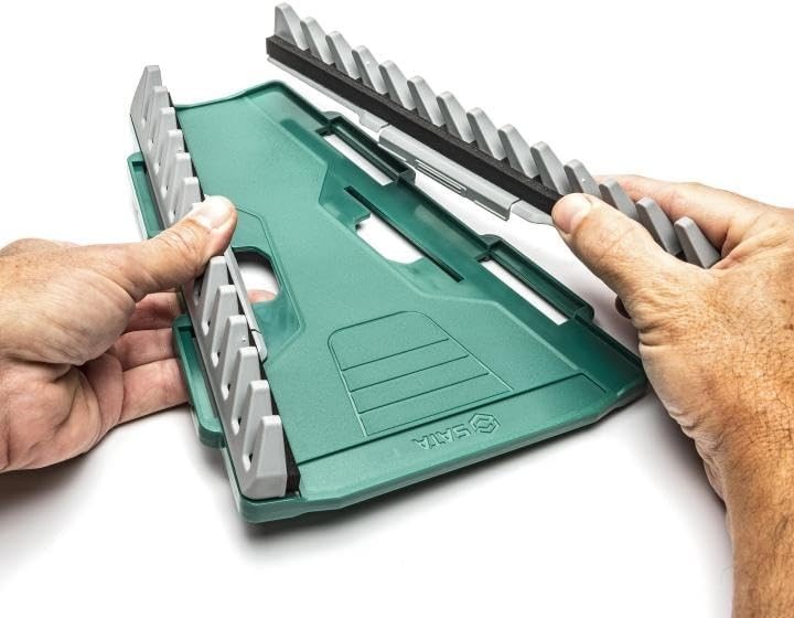 Space-Efficient Reversible Wrench Rack - 2 Pack with Self-Aligning Access