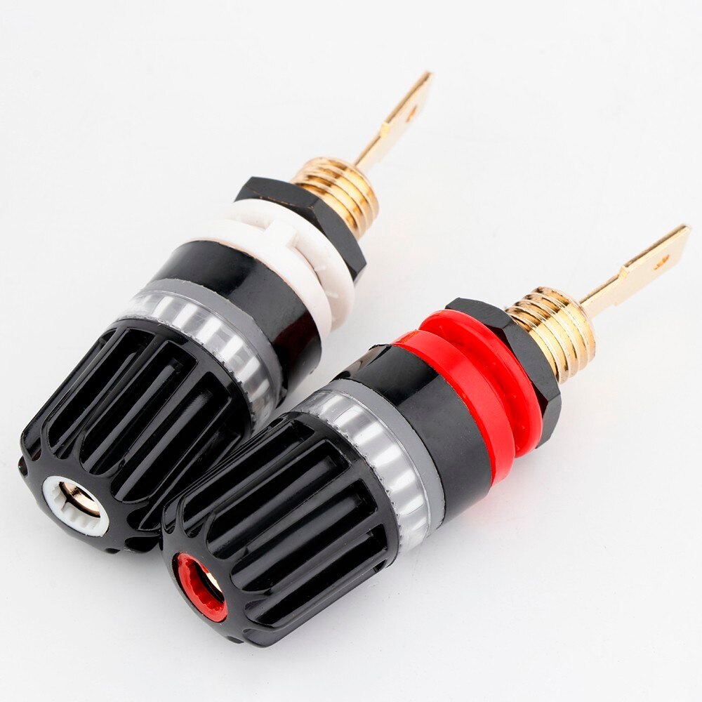 4PCS/Set Binding Post Audiophile Amplifier Speaker Terminal Cable Connector Plug