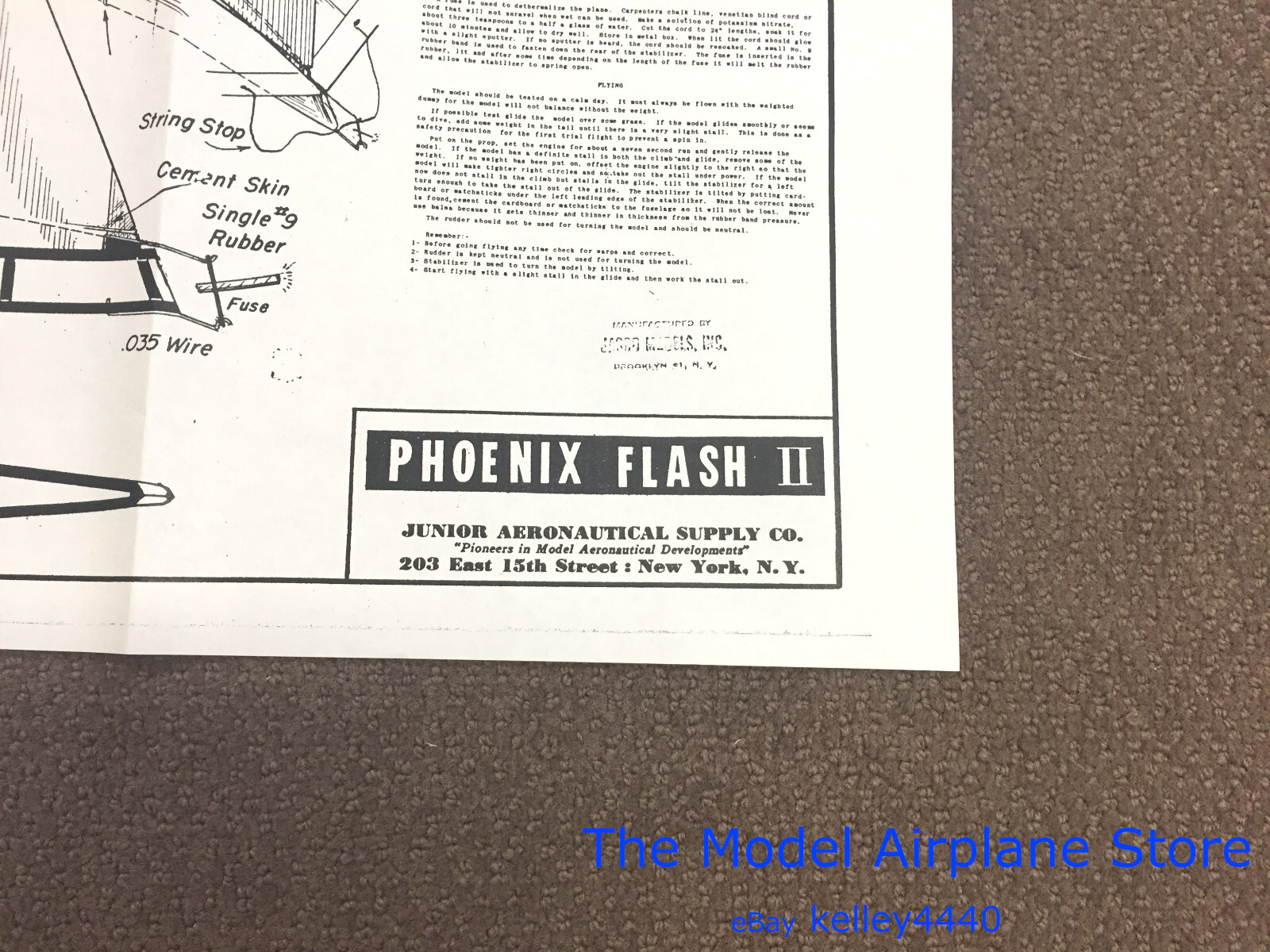 3 Free Flight Gas Model Airplane Plans Zeek Phoenix Flash and Viking w decal