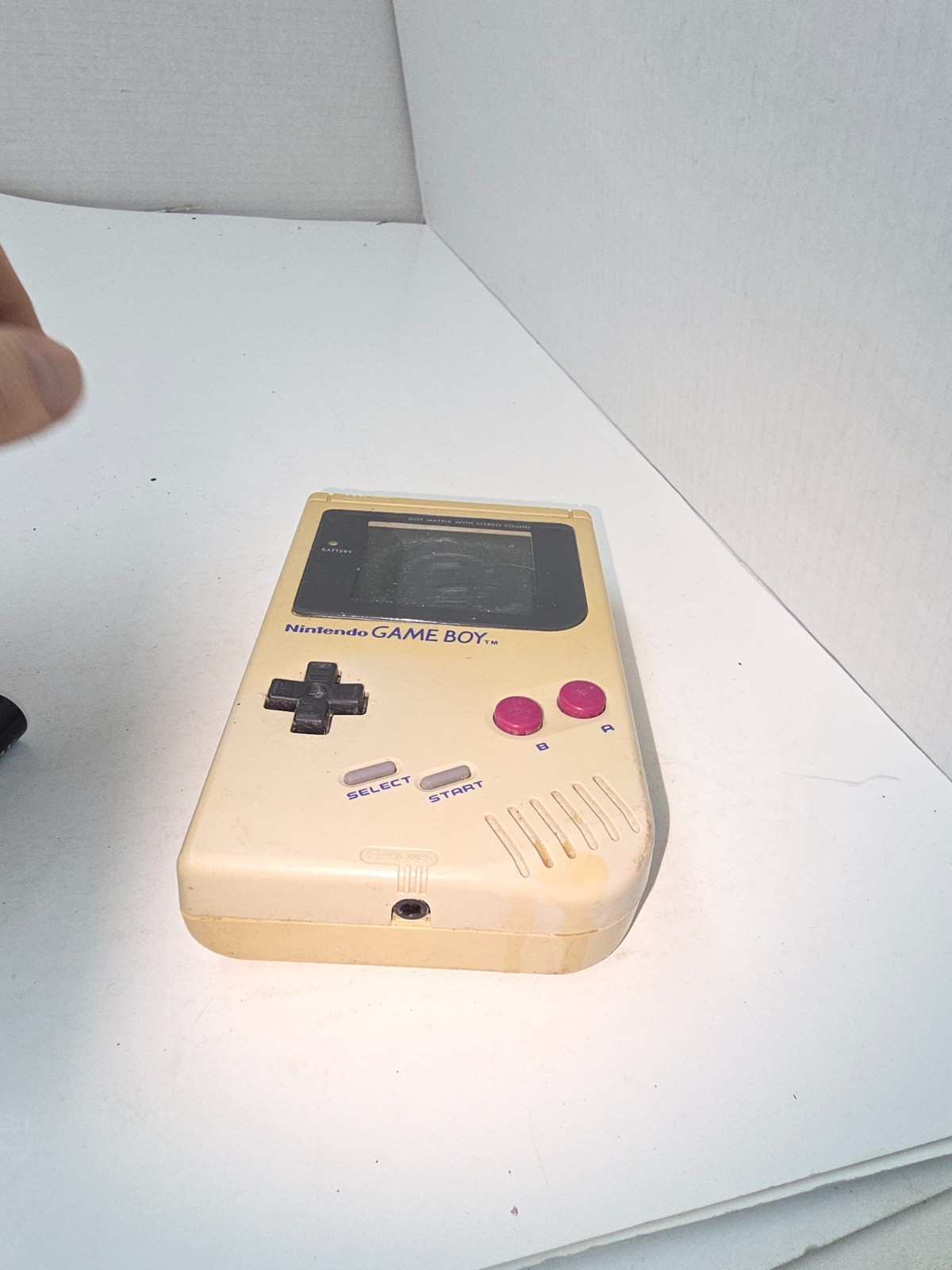 Powers On & works Gameboy Original DMG-01 Console needs new LCD #E4