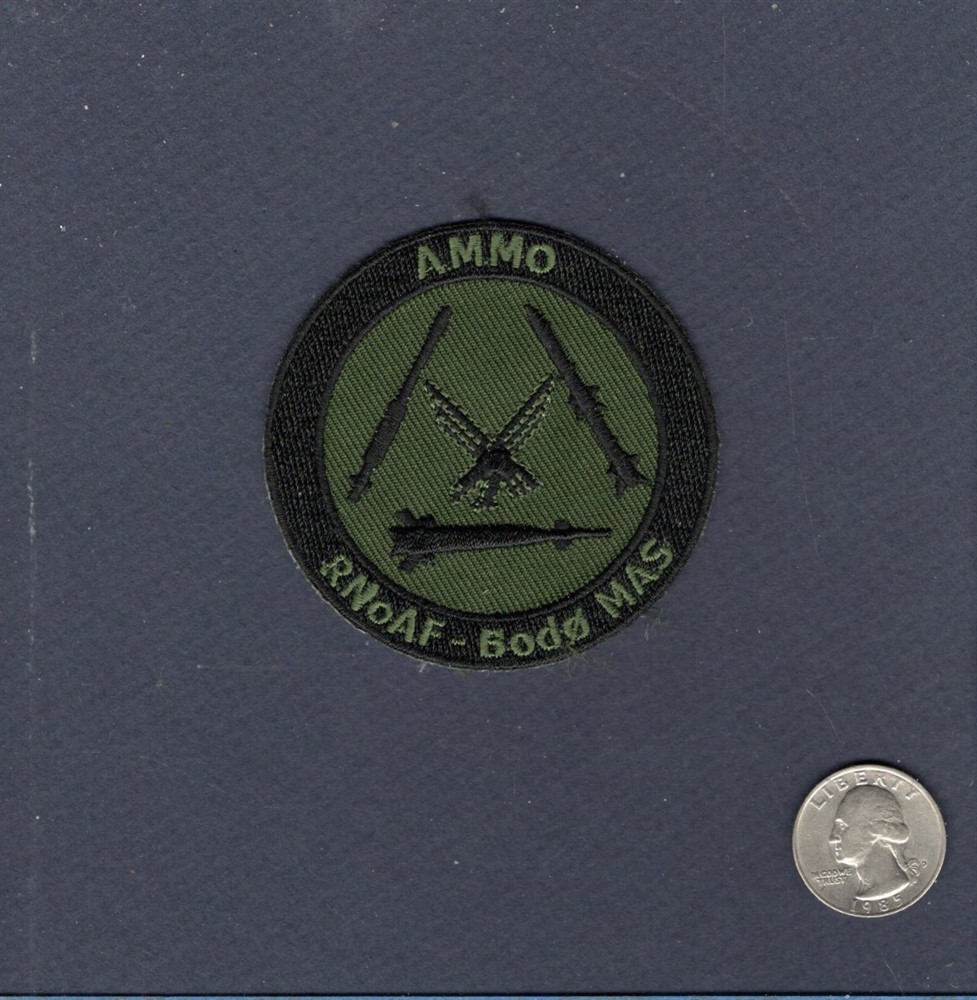 AMMO Ammunition BODO MAS F-16 Falcon RNoAF Norway Squadron Base Patch
