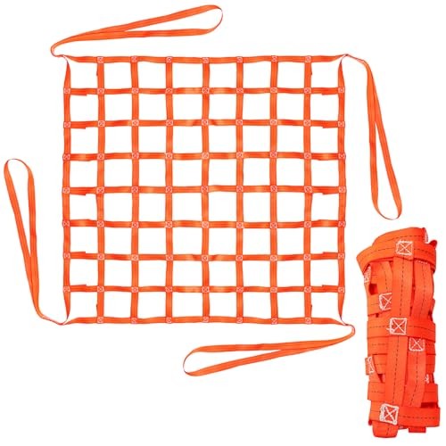 Safety Lifting Net Straps, 3.28'x3.28' Cargo Lifting Net, Flat Nylon Large