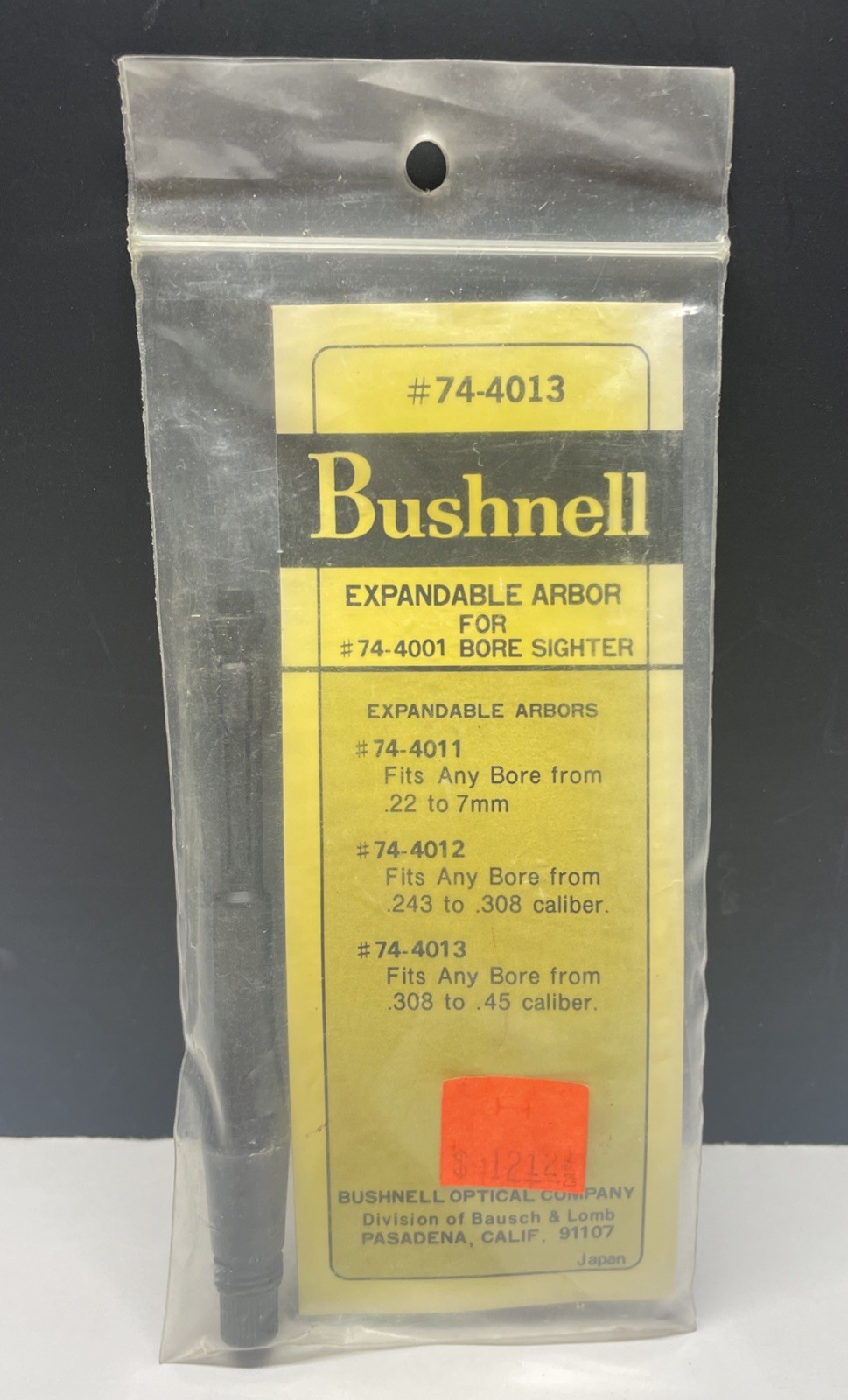 Bushnell Expandable Arbor #74-4013 .308 - .45 Caliber For #74-4001 Bore Sighter