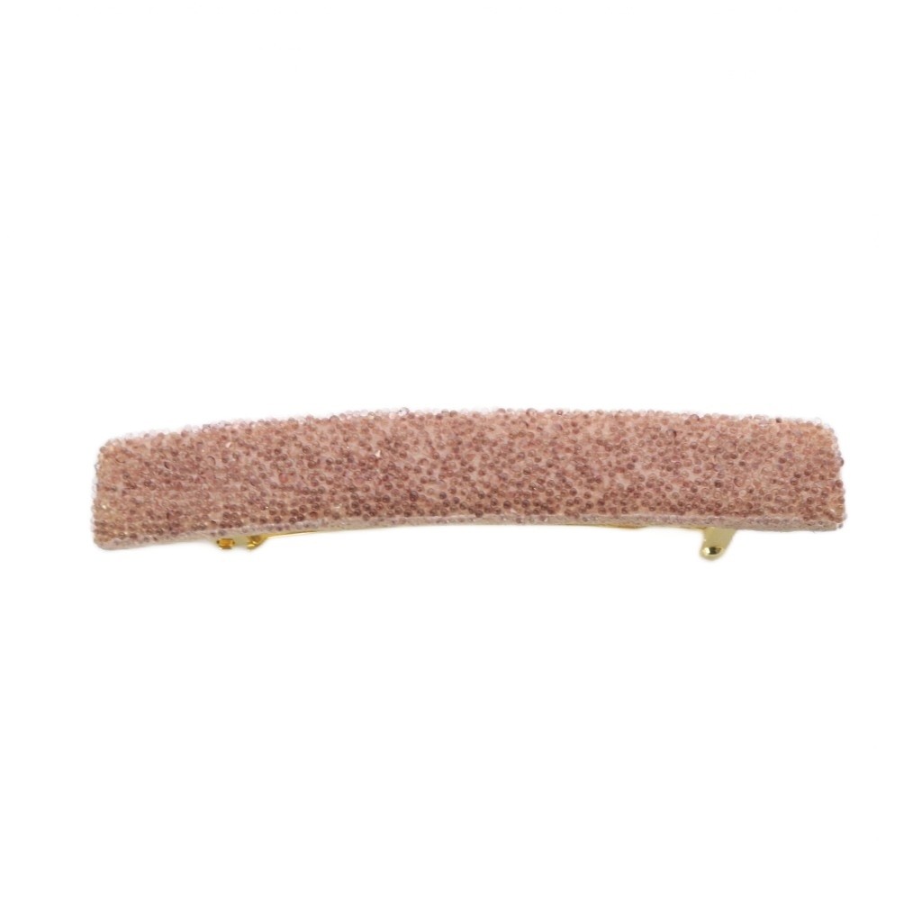 Acca Slim Barrett Hair Clip Pink Gold 7cm Used Ladies Accessory B Rank