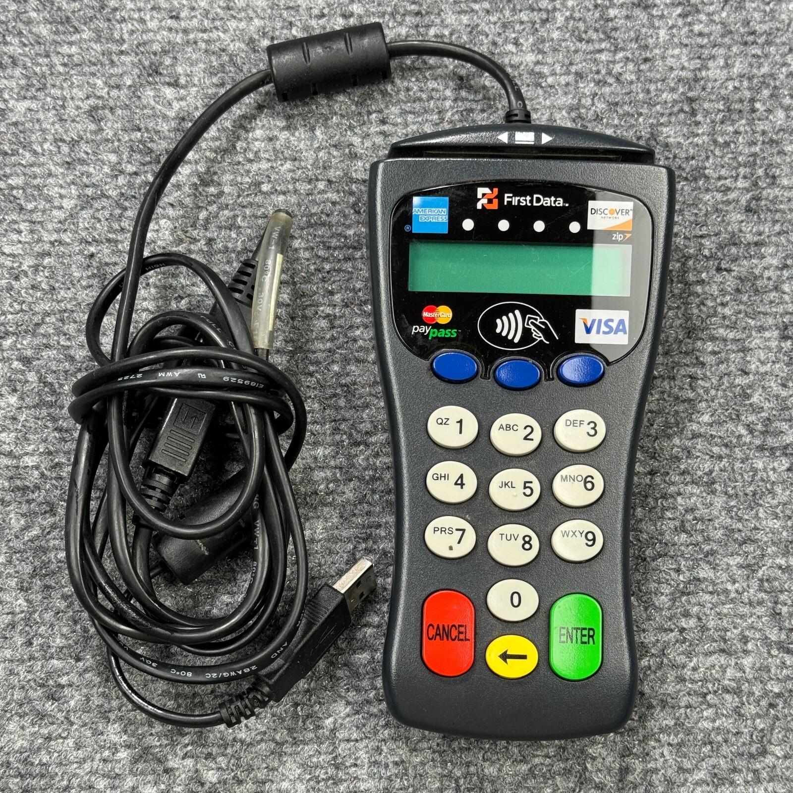First Data FD30 Pin Pad Credit Card Terminal Reader