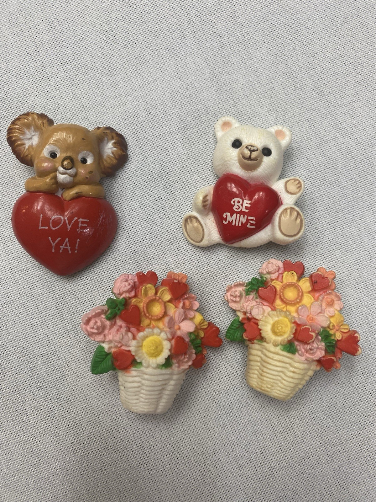 Hallmark Valentine’s Day Lapel Pins 4 Vintage