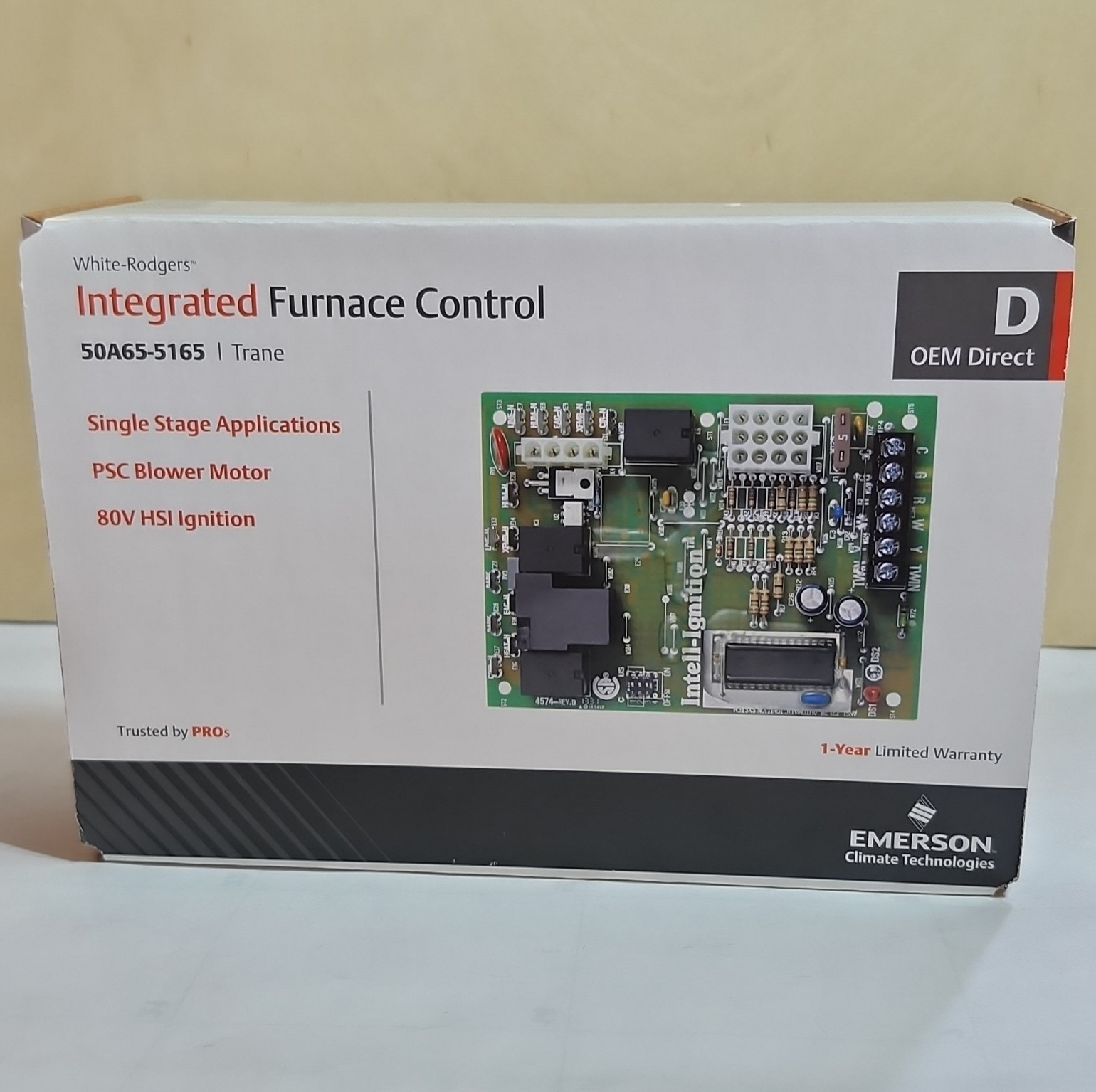White-Rodgers Integrated Furnace Control Board 50A65-5165 for Trane Furnace