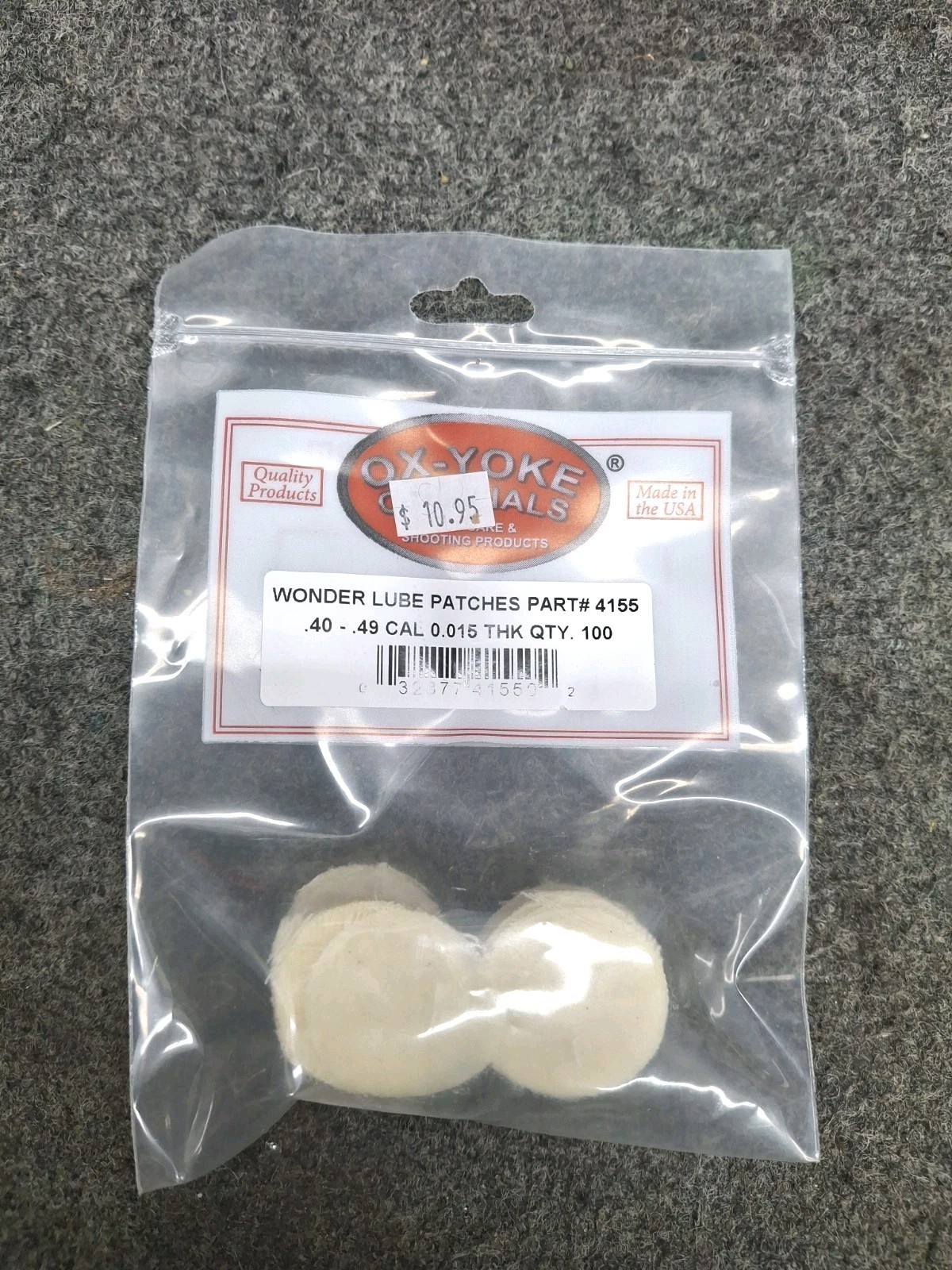 Wonder Lube Patches, For 40-49 Cal Black Powder Ball Ammo