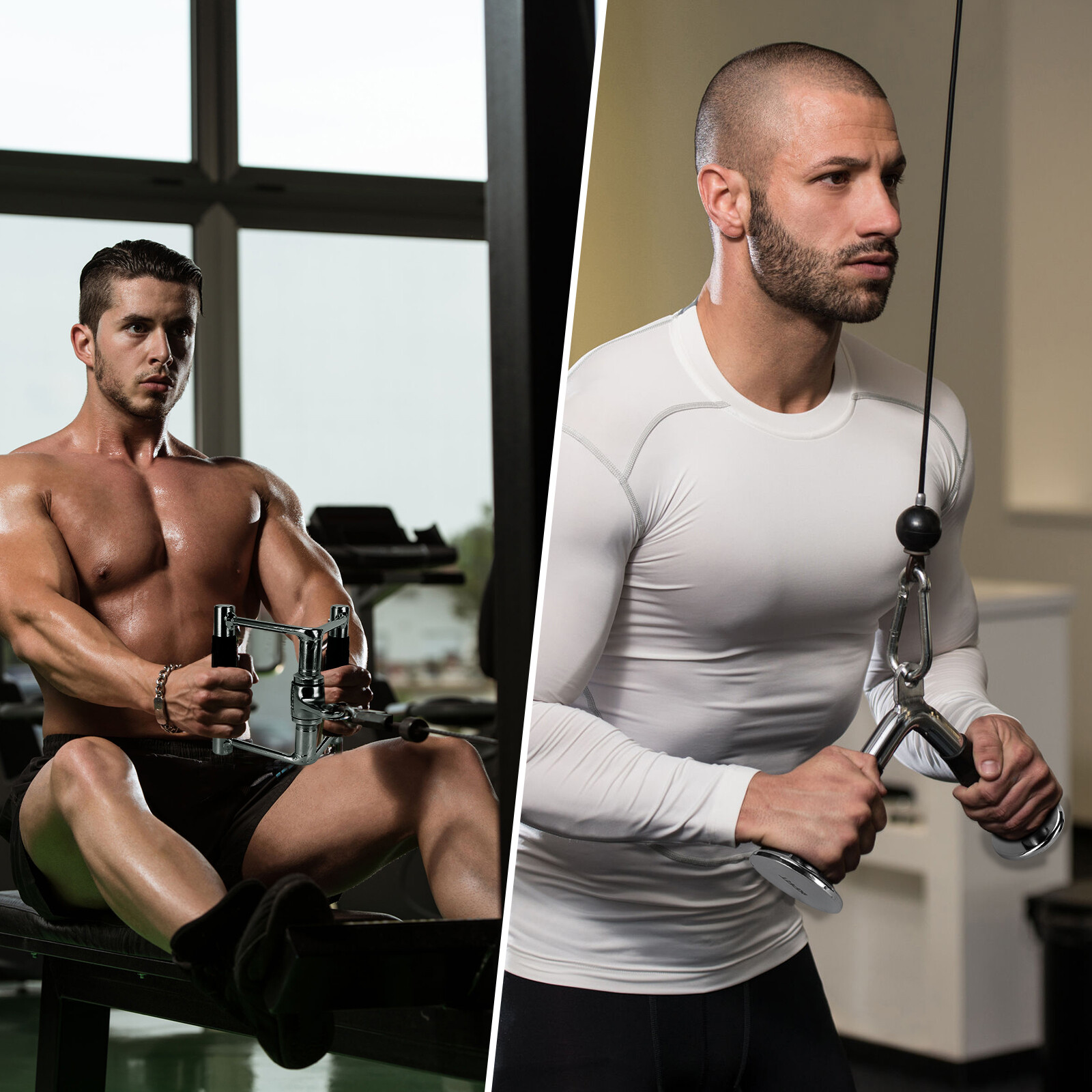 XPRT Fitness Tricep Press Down Cable Attachment Pull Down Accessories