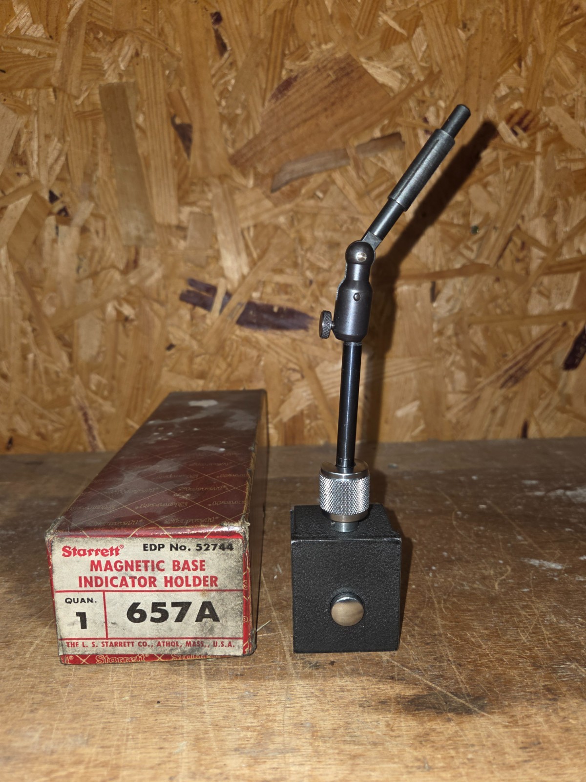 Starrett 657A Magnetic Base Indicator Holder Made in USA