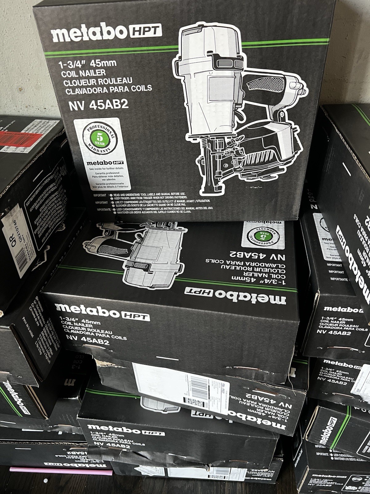Metabo HPT NV 45AB2 1-3/4" Coil Nailer Pneumatic