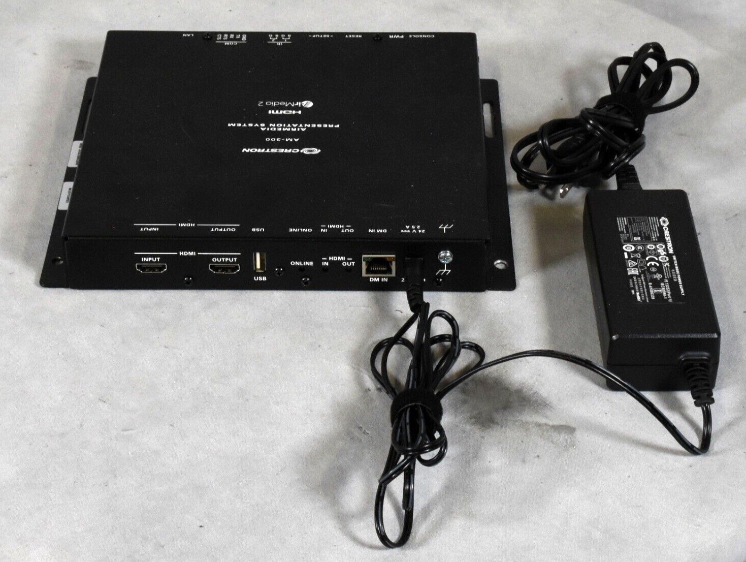 Crestron AM-300 AirMedia Presentation System with Power Supply, TESTED & WORKING