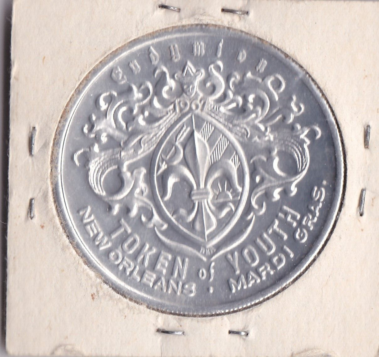 1976 Endymion Doubloon/Token MARDI GRAS/HAIL TO THE CHIEFS 1976