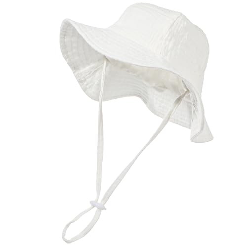 Sibba Baby Sun Hat Wide Brim Beach Hats with UPF 50+ Sun Protection, Bucket