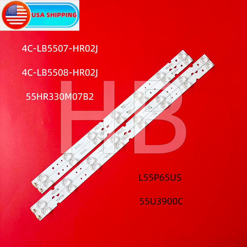LED Backlight Strips(4) For TCL 55S423 55S421 55S425 55HR330M07B2 55HR330M08A2